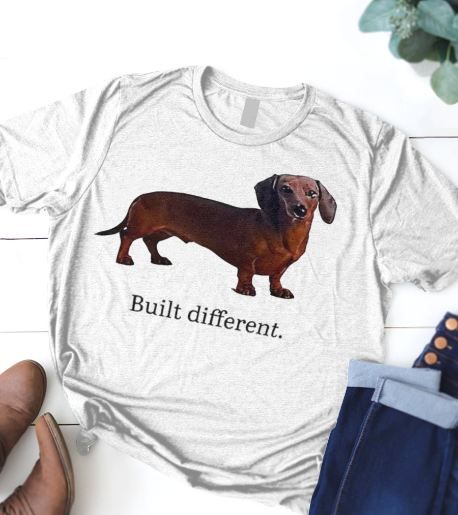 Dachshund Built Different T-Shirt