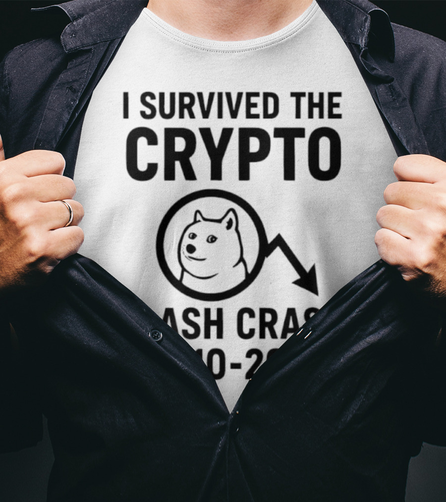 Survived The Crypto Flash Crash Dog 10-10-2025 T-Shirt