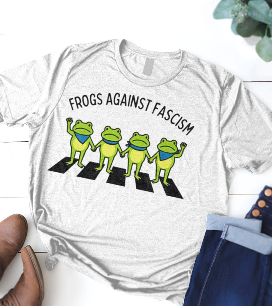 Frogs Against Fascism Anti Fascism Abolish ICE Portland Protest T-Shirt