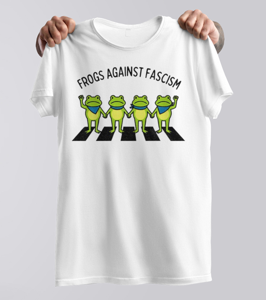 Frogs Against Fascism Anti Fascism Abolish ICE Portland Protest T-Shirt