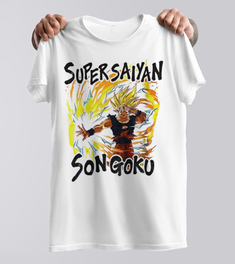 Super Saiyan Son Goku Dragon Ball Flame Aura T-Shirt