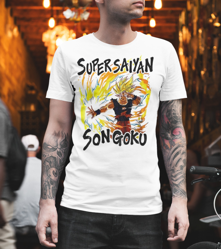 Super Saiyan Son Goku Dragon Ball Flame Aura T-Shirt