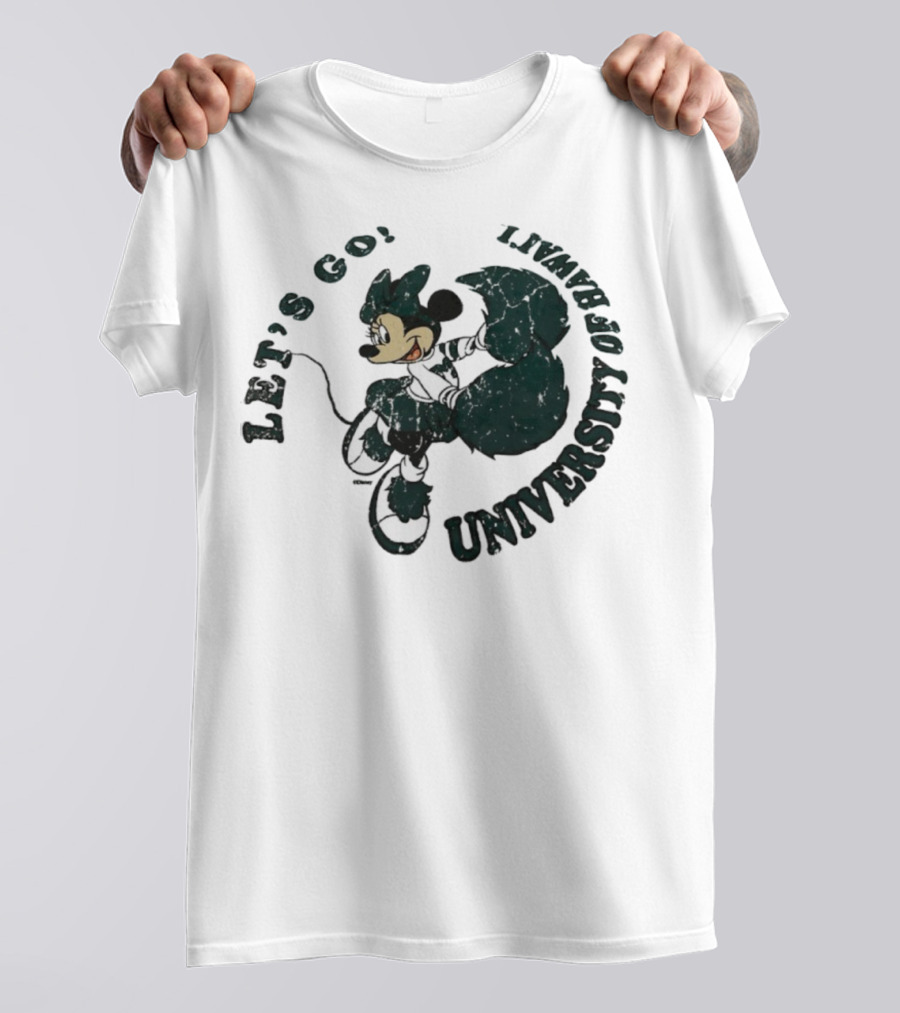 Let’s Go Minnie Mouse University Of Hawai’i Cheerleader T-Shirt