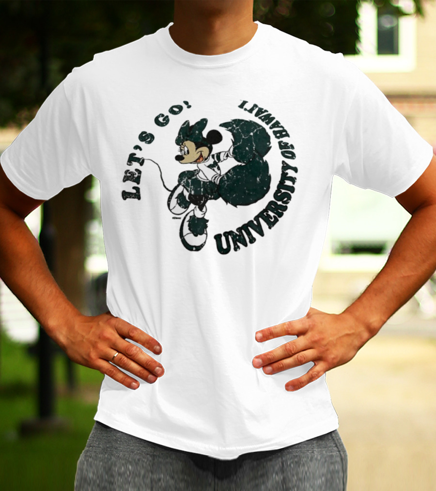 Let’s Go Minnie Mouse University Of Hawai’i Cheerleader T-Shirt