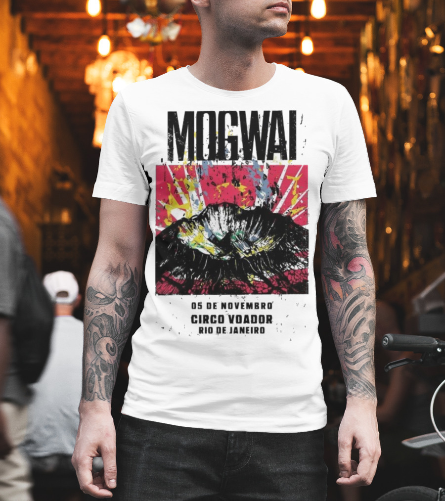 Mogwai Live Circo Voador Rio De Janeiro November 5 2025 Mountain Splash Art T-Shirt