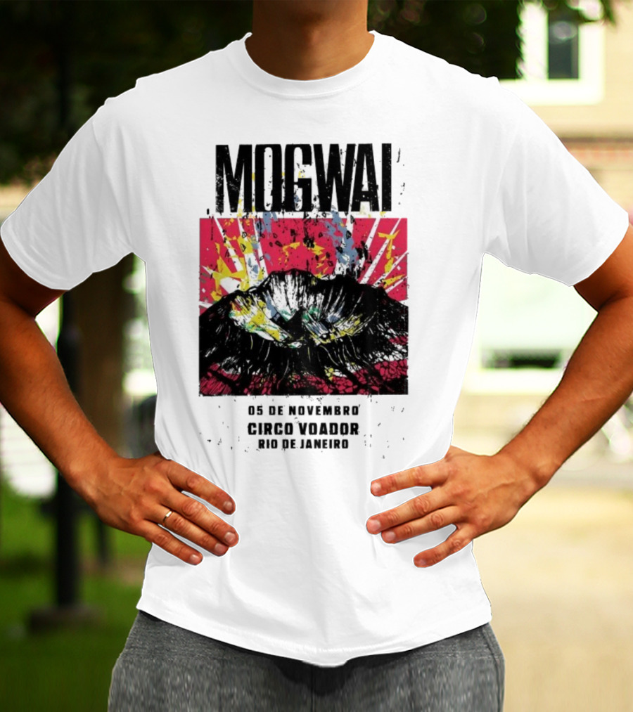Mogwai Live Circo Voador Rio De Janeiro November 5 2025 Mountain Splash Art T-Shirt