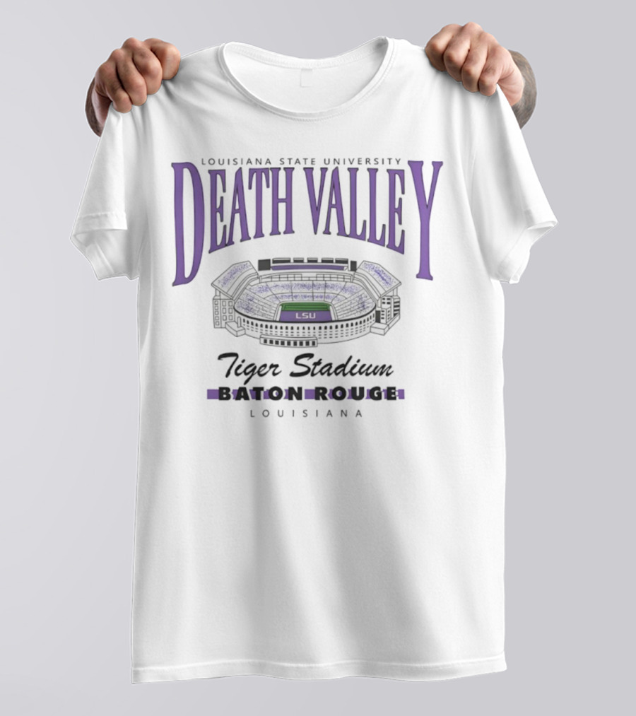 Louisiana State University Death Valley Tiger Stadium Baton Rouge LSU Vintage Classics T-Shirt