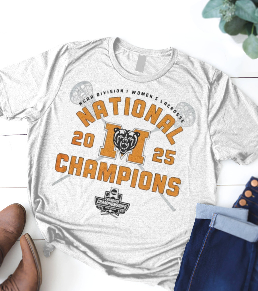 NCAA 2025 Women's Lacrosse National Champions Mercer Bears T-Shirt