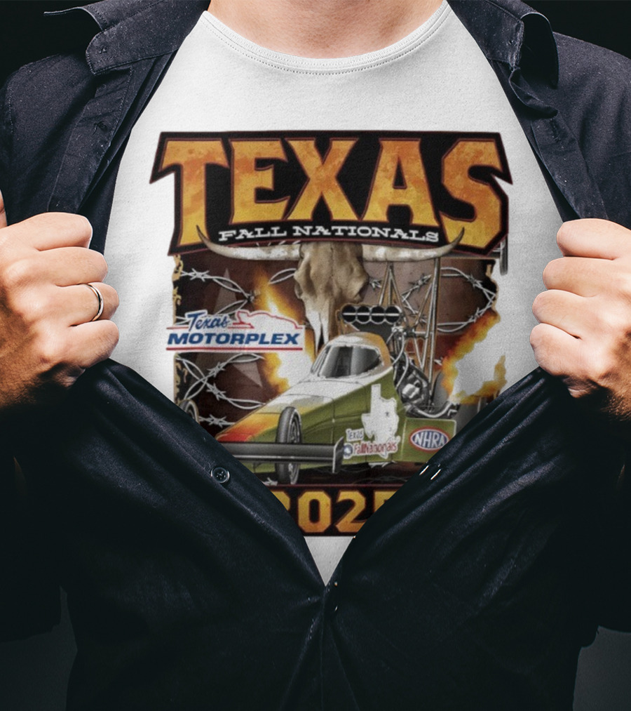 Texas Fall Nationals 2025 NHRA Texas Motorplex 40th Anniversary T-Shirt
