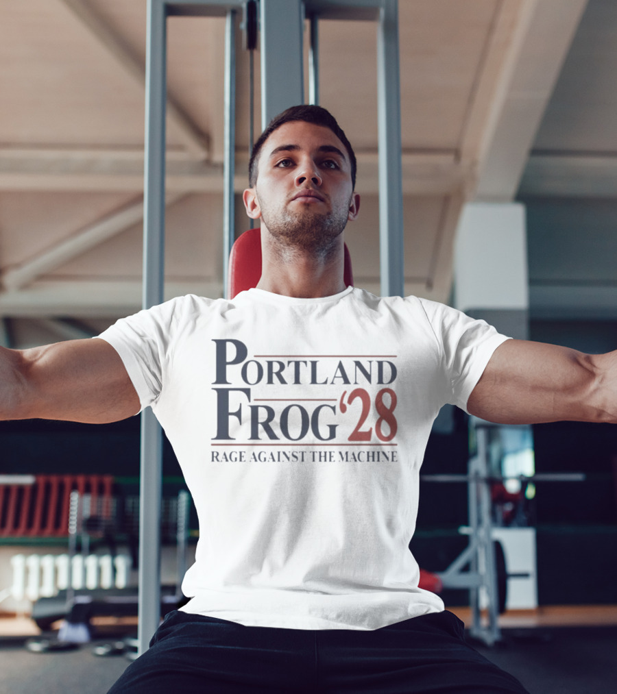 Portland Frog ’28 Rage Against The Machine Retro Style T-Shirt