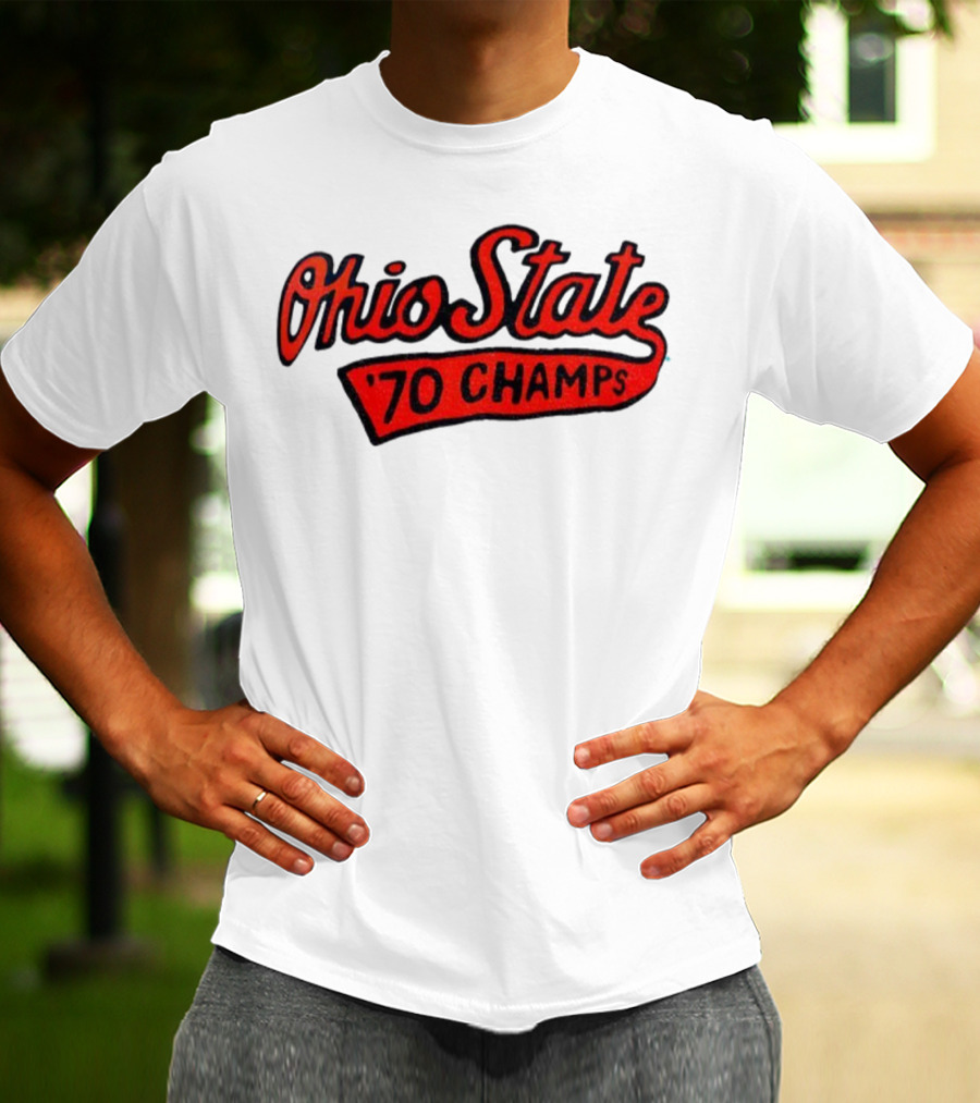 Ohio State Buckeyes Football '70 Champs Red Vintage Style T-Shirt