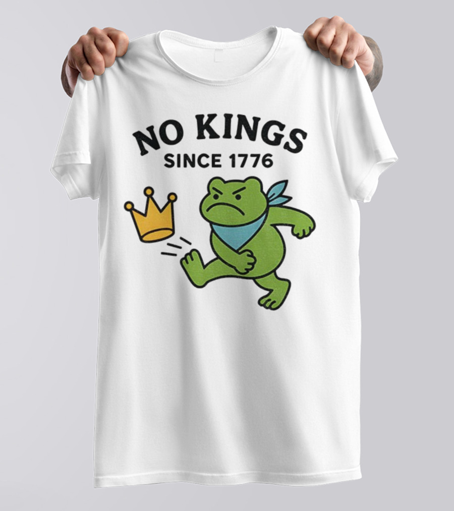 Portland Frog Protest No Kings Since 1776 T-Shirt
