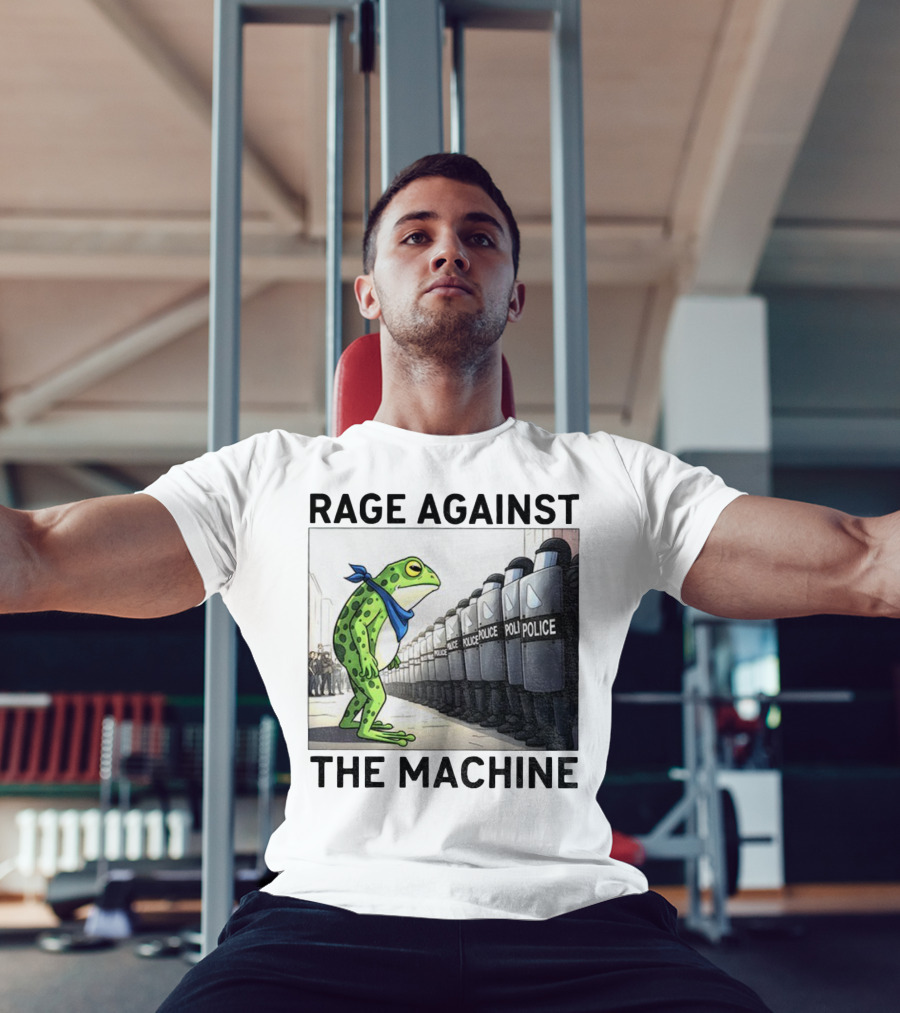 Rage Against The Machine Portland Frog Police Anti-Fascism Vintage T-Shirt
