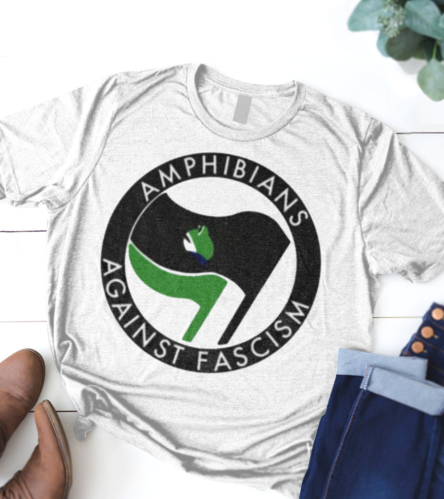 Amphibians Against Fascism Portland Frogs Antifa T-Shirt