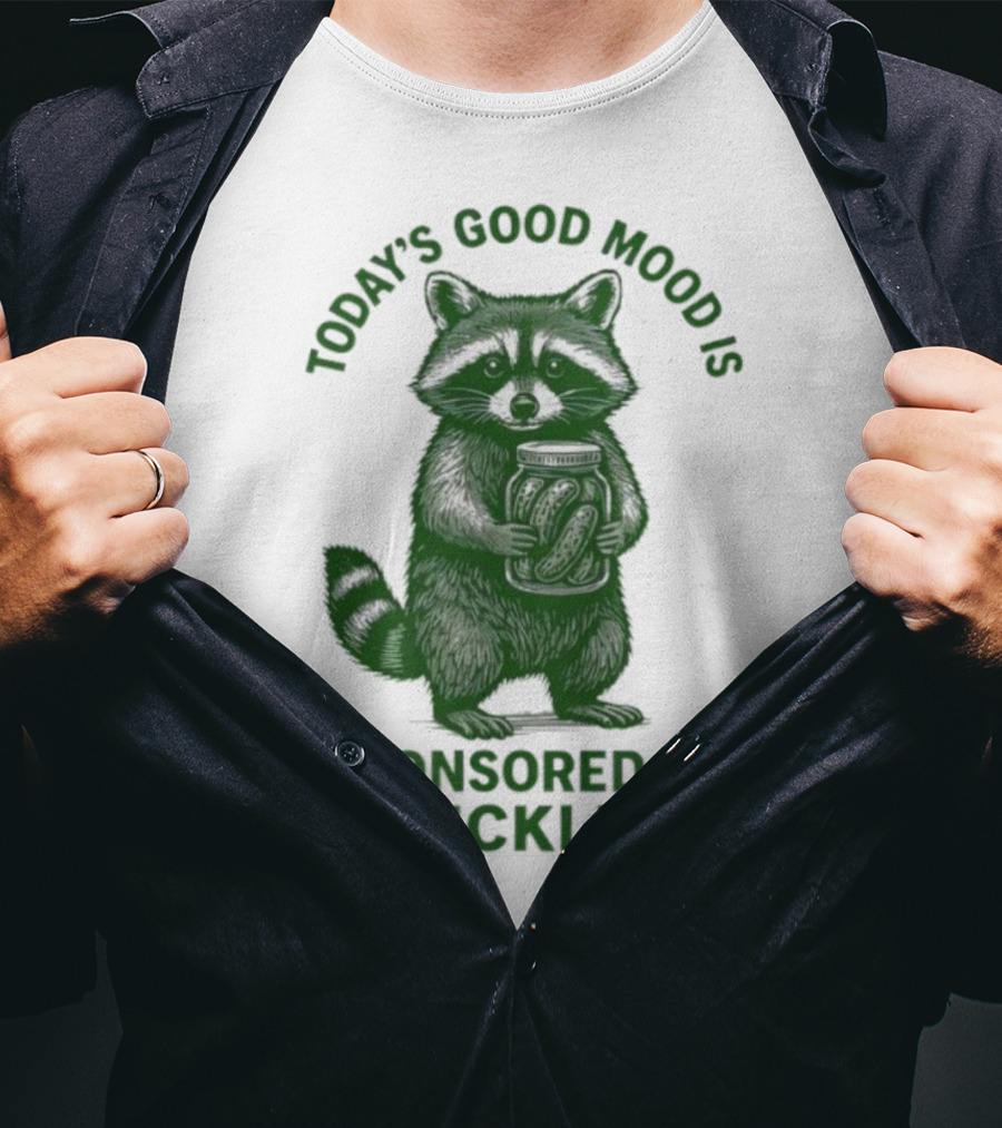 Today's Good Mood Is Sponsored By Pickles Raccoon T-Shirt