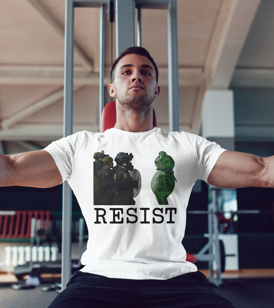 Portland Protest Resist Frog Anti ICE Anti Fascism T-Shirt