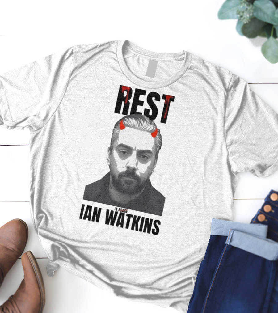 Rest In Peace Ian Watkins Devil Horns Image T-Shirt
