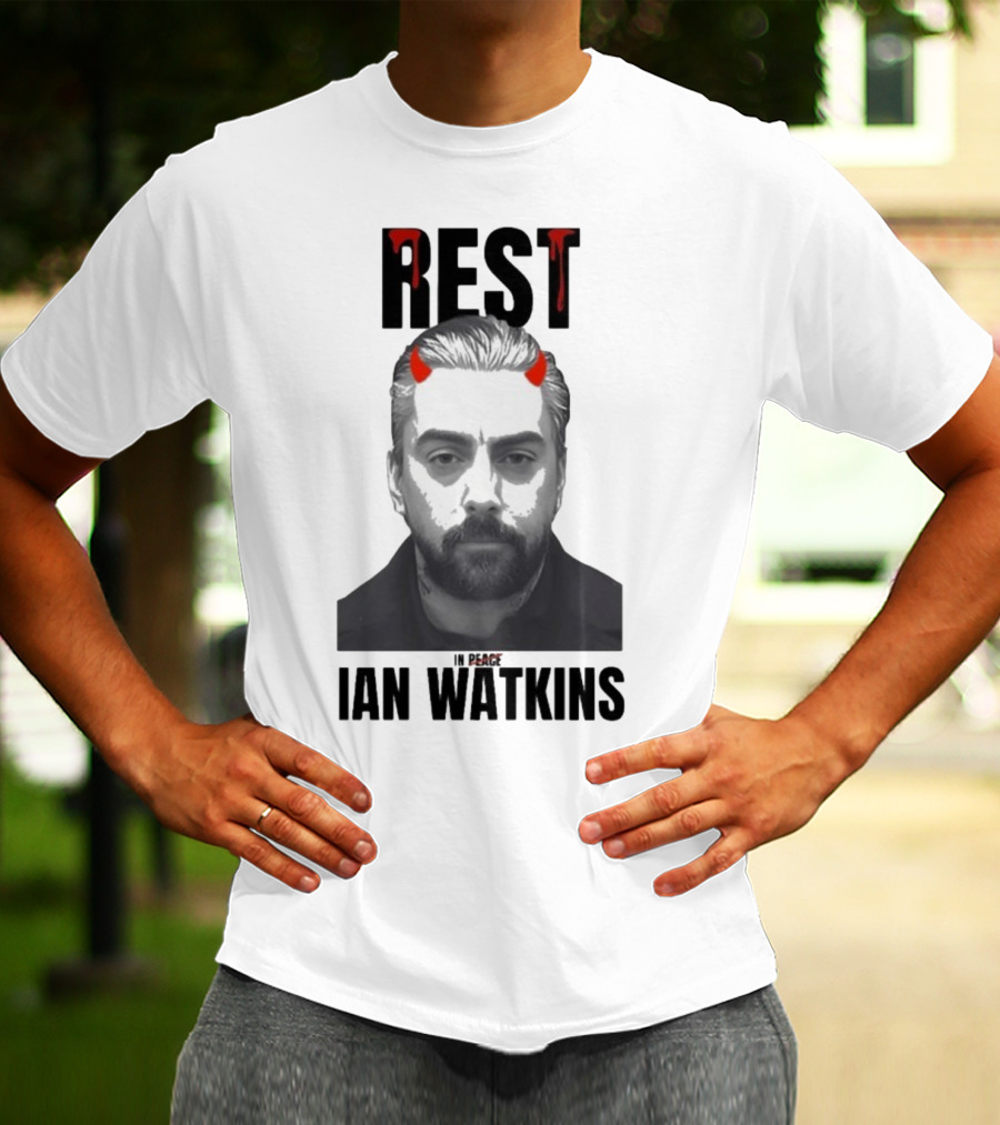Rest In Peace Ian Watkins Devil Horns Image T-Shirt