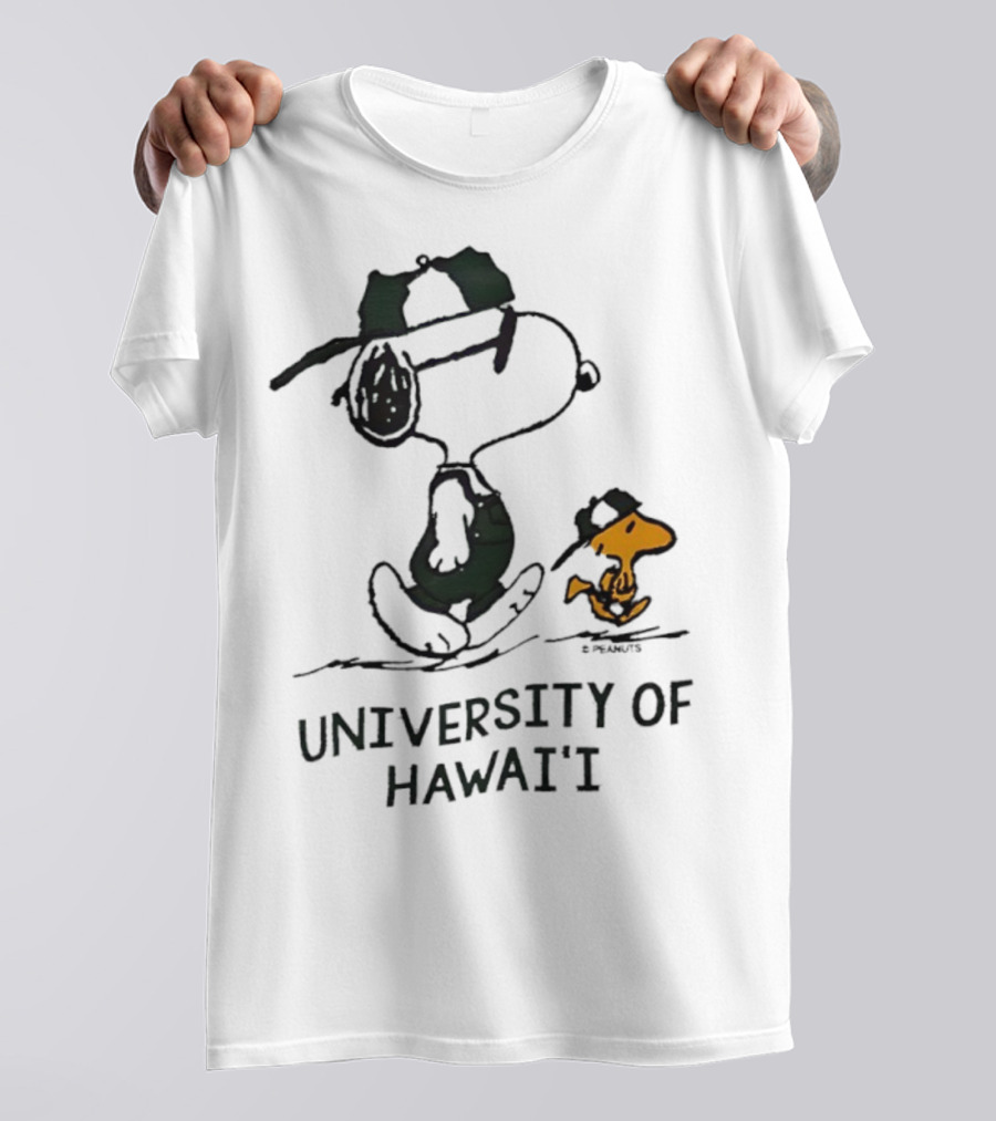 Snoopy And Woodstock University Of Hawai'i Adventure T-Shirt