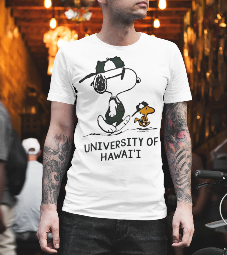 Snoopy And Woodstock University Of Hawai'i Adventure T-Shirt