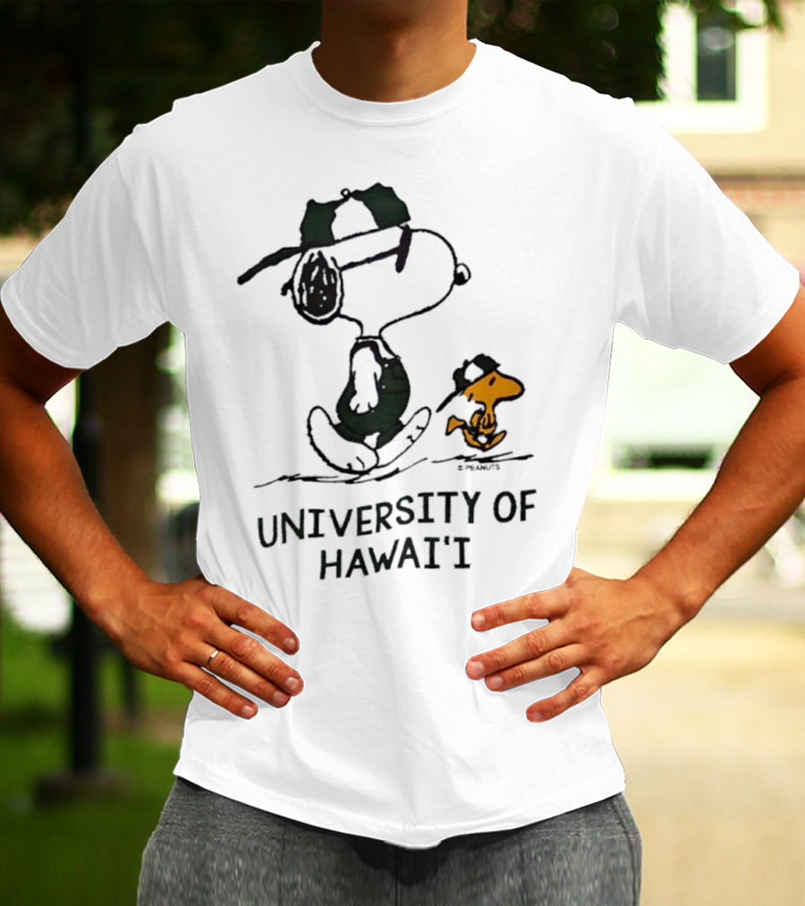 Snoopy And Woodstock University Of Hawai'i Adventure T-Shirt