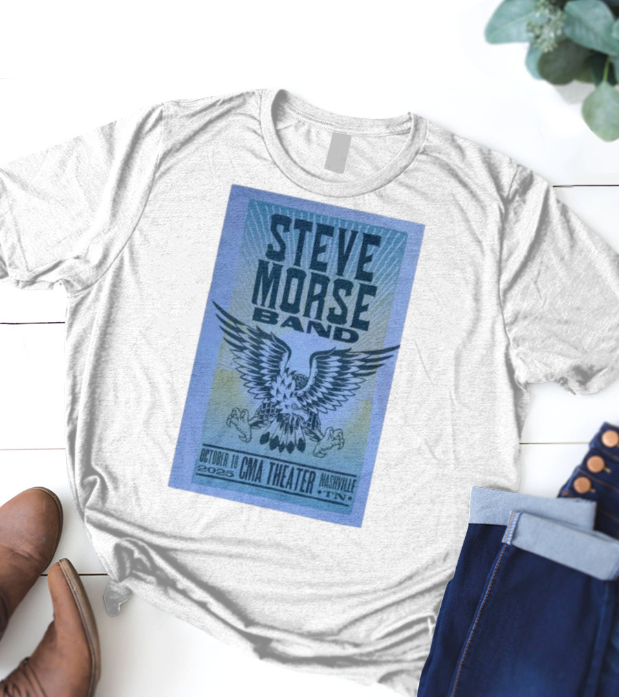 Steve Morse Band CMA Theater Nashville TN October 10 2025 Eagle Design T-Shirt