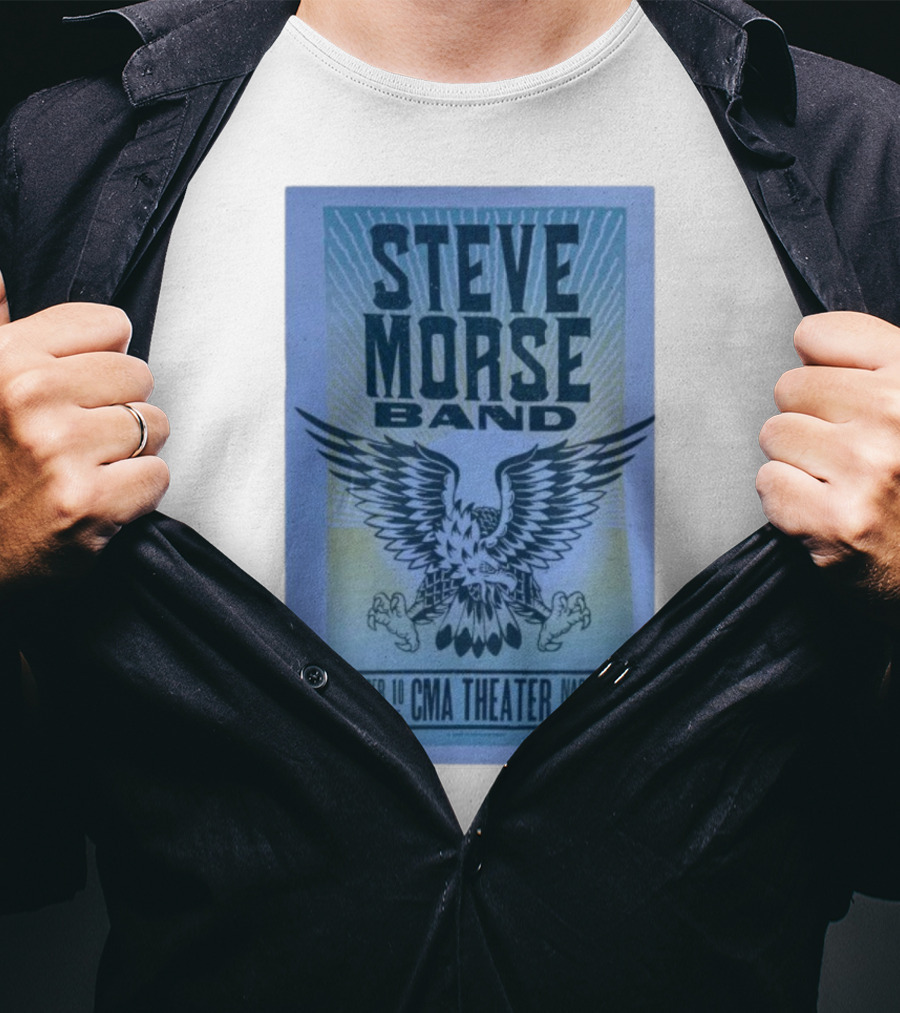 Steve Morse Band CMA Theater Nashville TN October 10 2025 Eagle Design T-Shirt