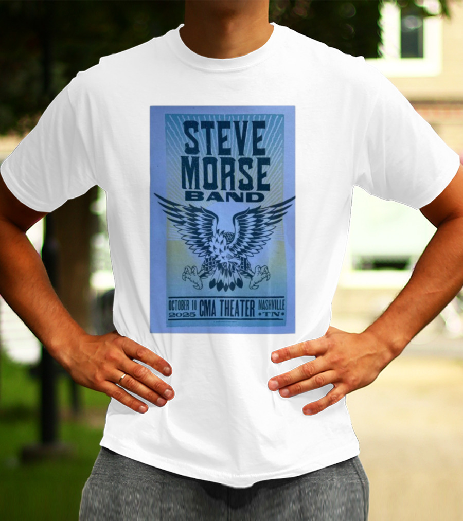 Steve Morse Band CMA Theater Nashville TN October 10 2025 Eagle Design T-Shirt