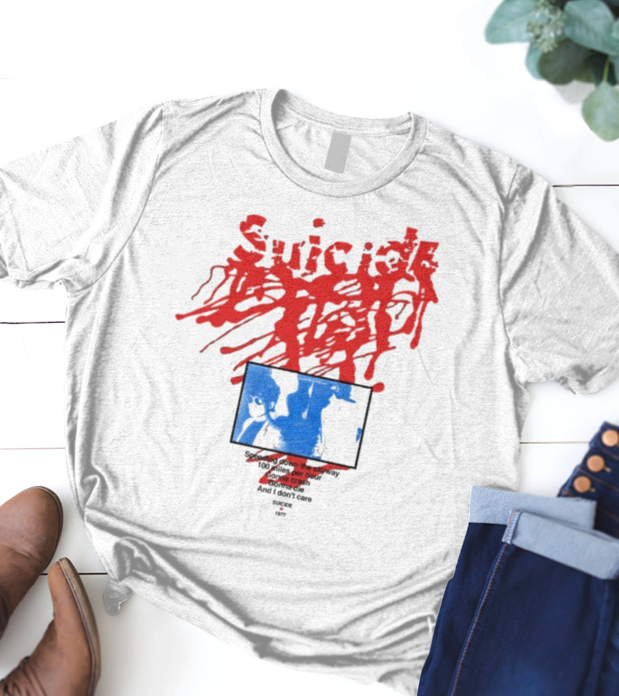 Suicide USA Rocket 1977 Speeding Down Skyway 100 Miles Per Hour Gonna Crash T-Shirt