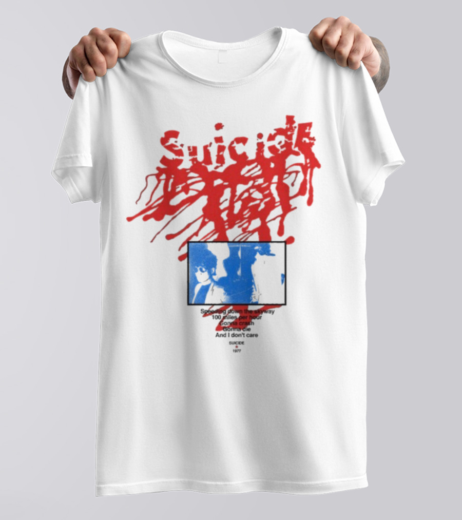 Suicide USA Rocket 1977 Speeding Down Skyway 100 Miles Per Hour Gonna Crash T-Shirt