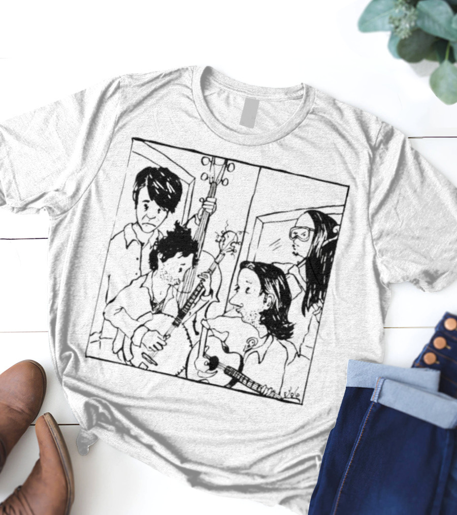 The Avett Brothers Seth Sketch Portrait T-Shirt