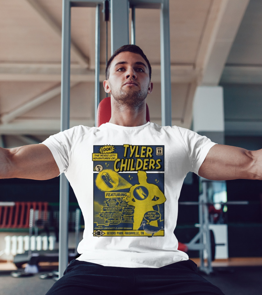 Tyler Childers The Music City Adventures Featuring Charley Crockett Cory Branan GEODIS Park Nashville TN Oct 11 2025 T-Shirt