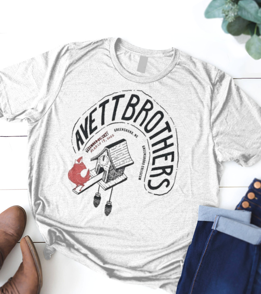 Avett Brothers Greensboro Coliseum NYE 2021 2022 Event Artwork T-Shirt