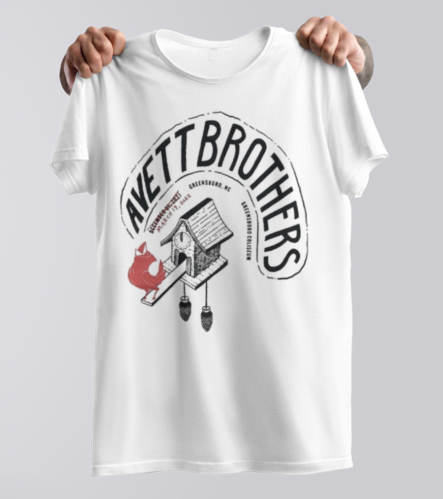 Avett Brothers Greensboro Coliseum NYE 2021 2022 Event Artwork T-Shirt