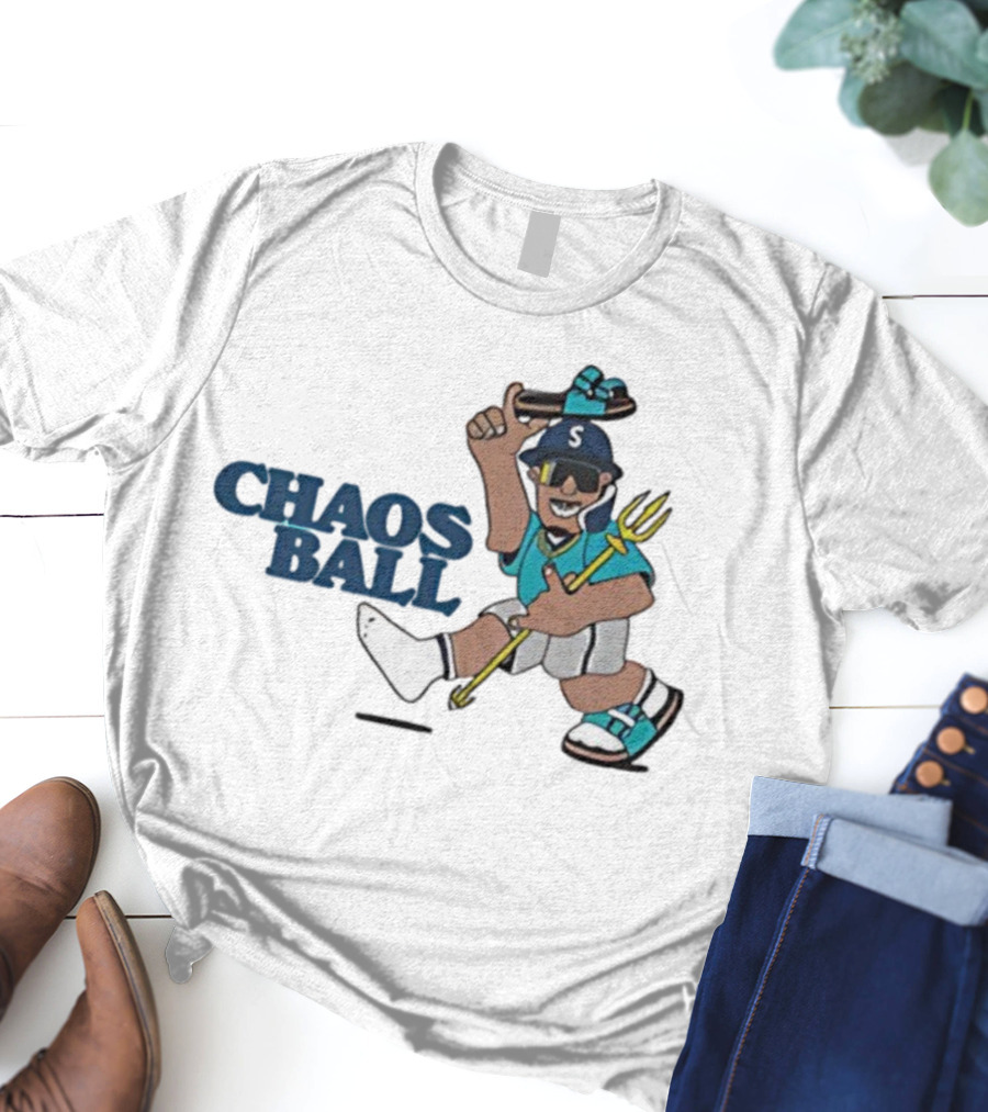 Trillblazin Chaos Ball Seattle Mariners Mascot Design T-Shirt