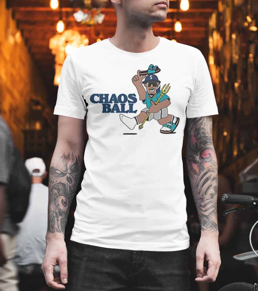 Trillblazin Chaos Ball Seattle Mariners Mascot Design T-Shirt