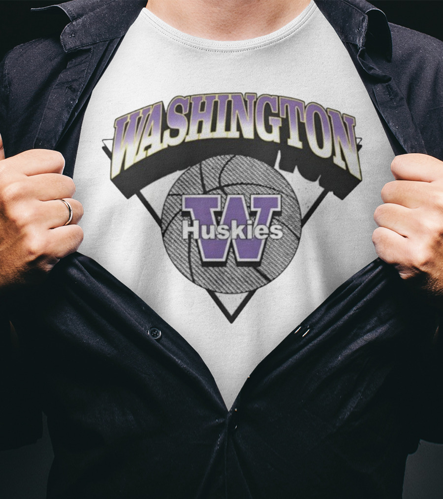 Washington Huskies Basketball Logo W T-Shirt