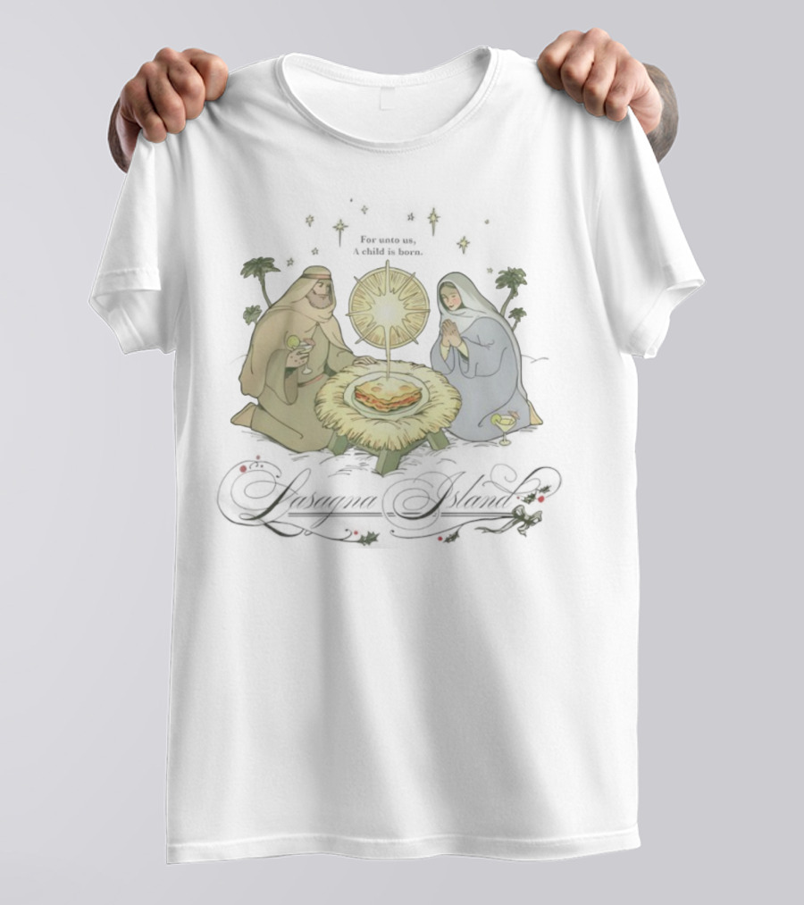 Try Guys Of The Month Dec ’25 Nativity Scene With Lasagna T-Shirt