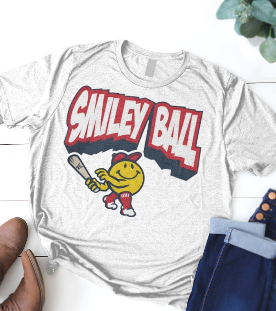 Worcester Red Sox Smiley Ball Baseball Character T-Shirt
