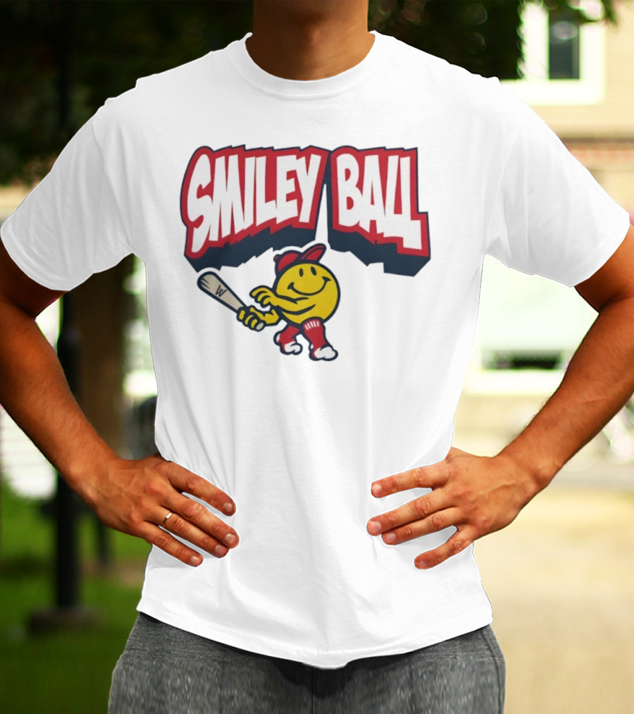 Worcester Red Sox Smiley Ball Baseball Character T-Shirt