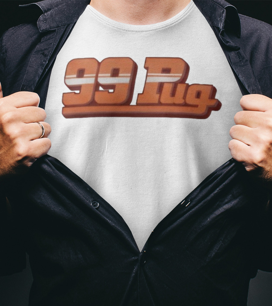 99 Pug Retro Sports Style Bold Font T-Shirt