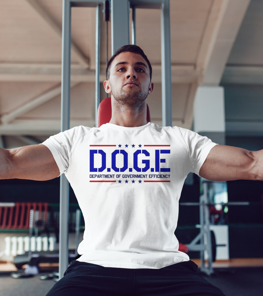 D.O.G.E Department Of Government Efficiency Stars Sarcastic T-Shirt