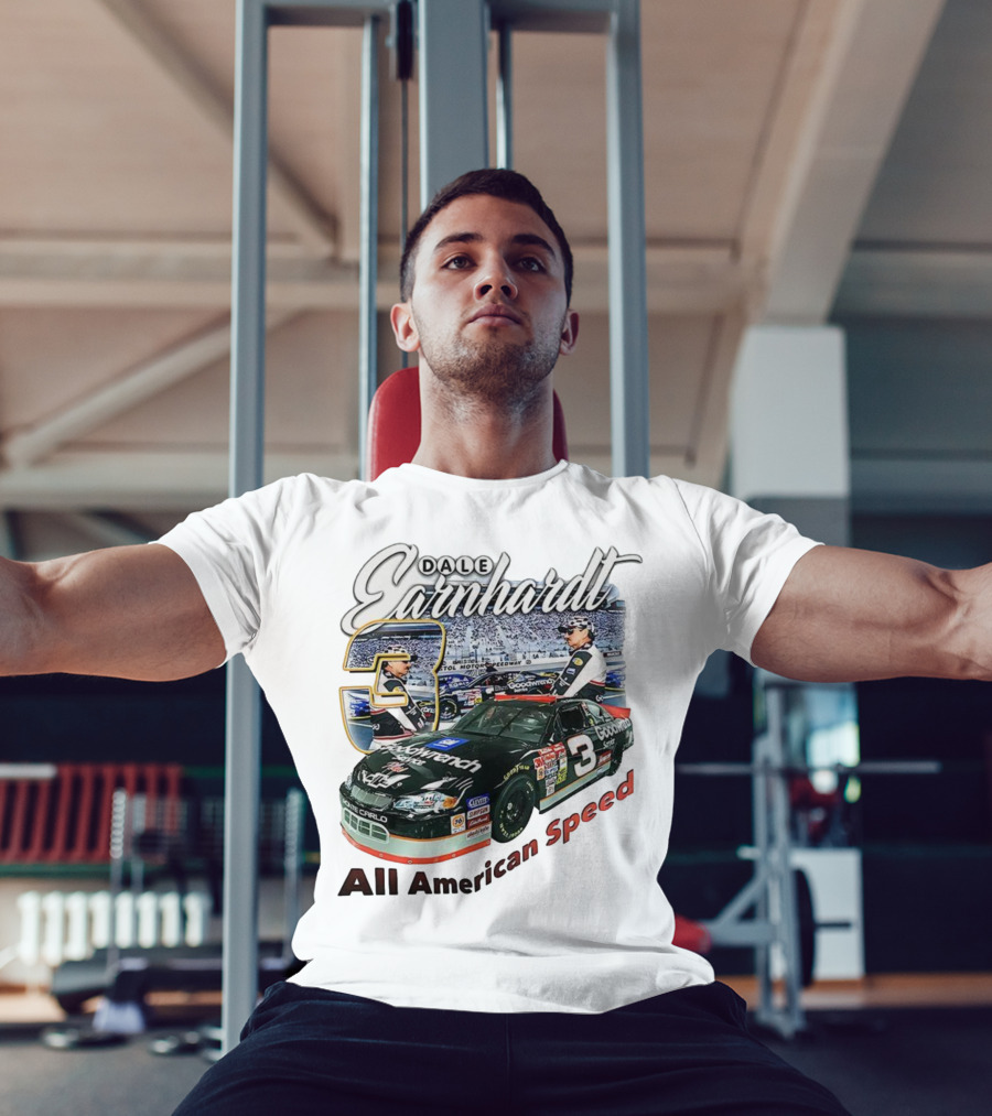 Dale Earnhardt Chevrolet Monte Carlo Number 3 Goodwrench NASCAR All American Speed T-Shirt
