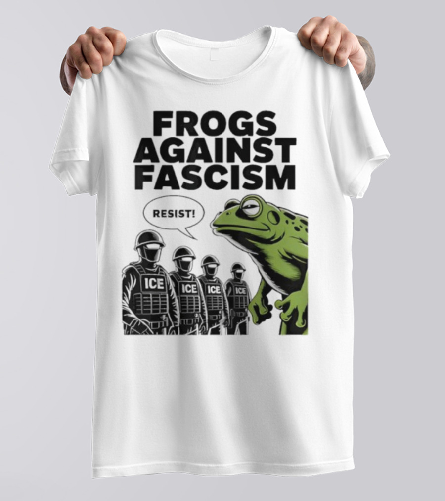 Frogs Against Fascism Resist No Kings USA 50501 T-Shirt