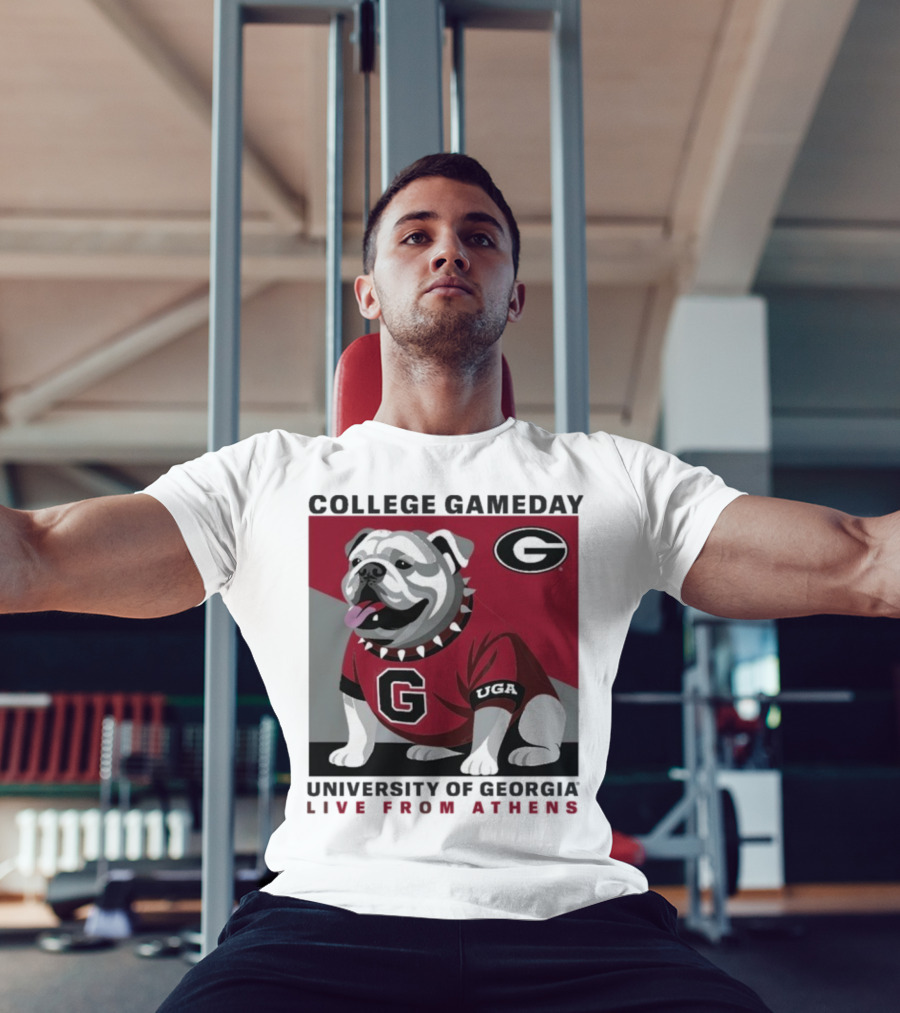 Georgia Bulldogs College Gameday University Of Georgia Live From Athens UGA 2025 T-Shirt