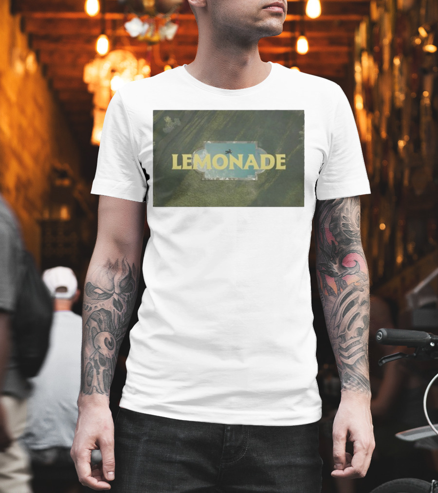 Louis Tomlinson Lemonade Aesthetic Pool Aerial View T-Shirt