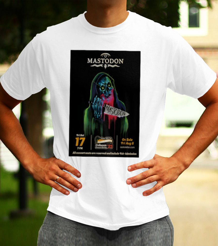 Mastodon Arizona State Fairgrounds 2025 Concert Series October 17 Coliseum T-Shirt