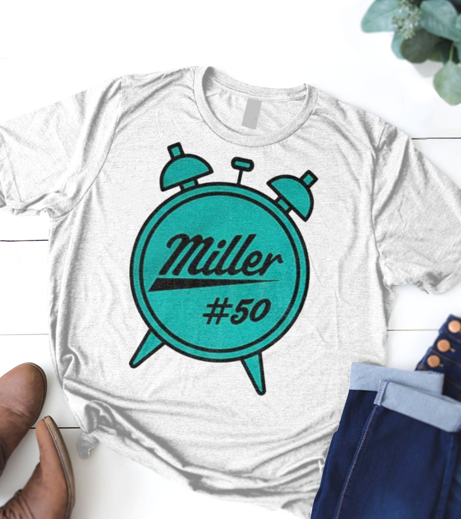 Miller Lite #50 Miller O'Clock Teal Alarm T-Shirt