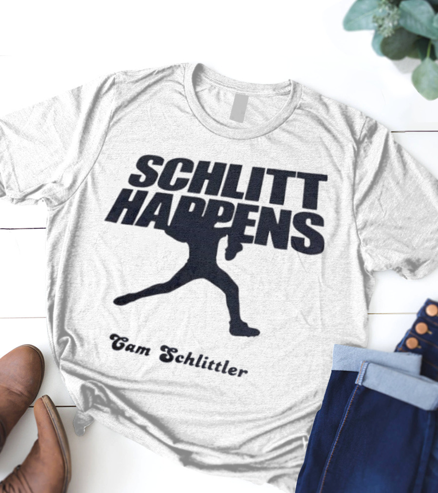 New York Baseball Schlitt Happens Cam Schlittler T-Shirt