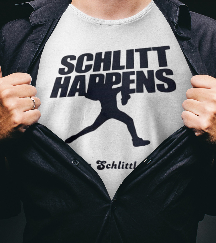 New York Baseball Schlitt Happens Cam Schlittler T-Shirt
